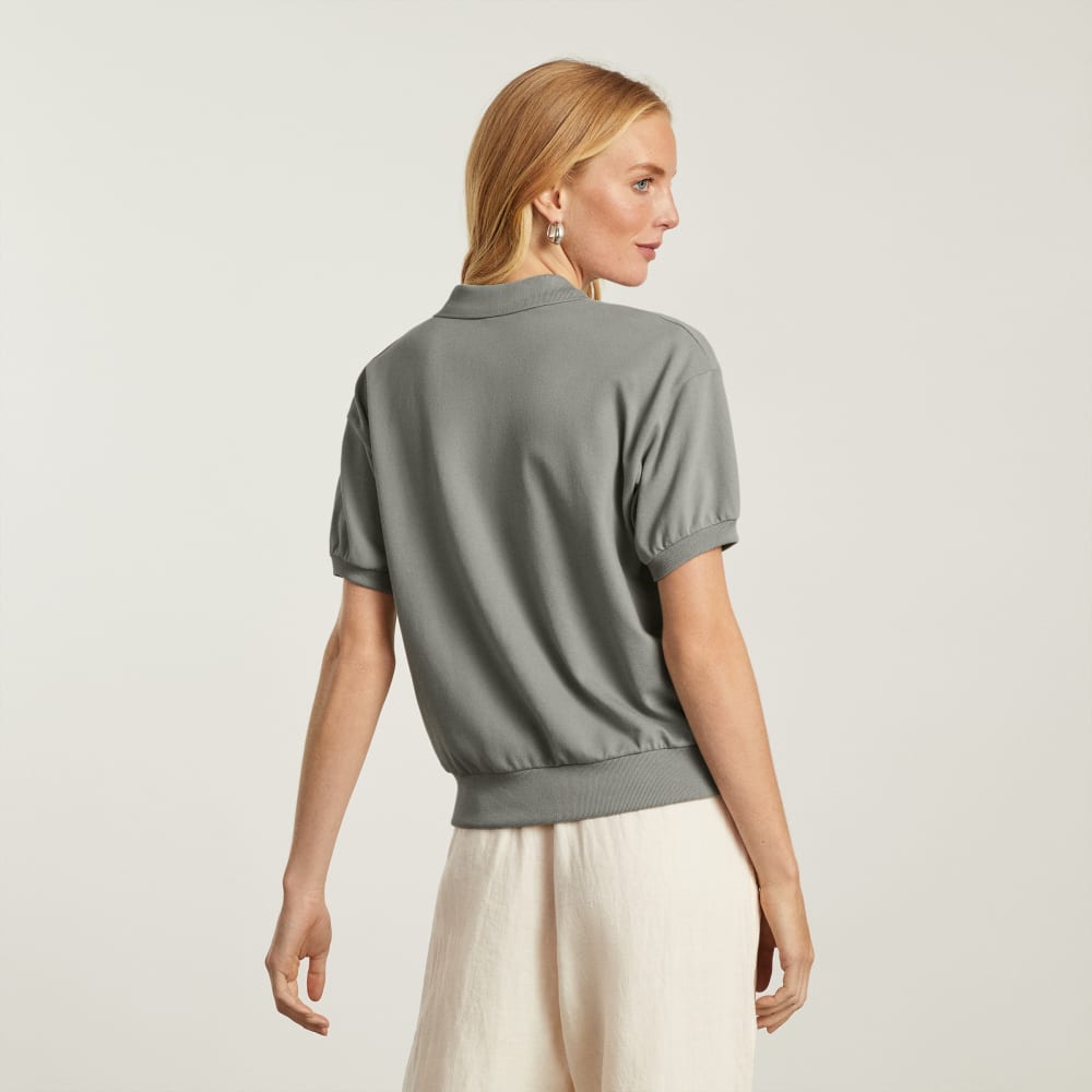 The Oversized Polo | Clay