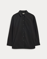 The Boyfriend Shirt in Ultrasoft Cotton | Black
