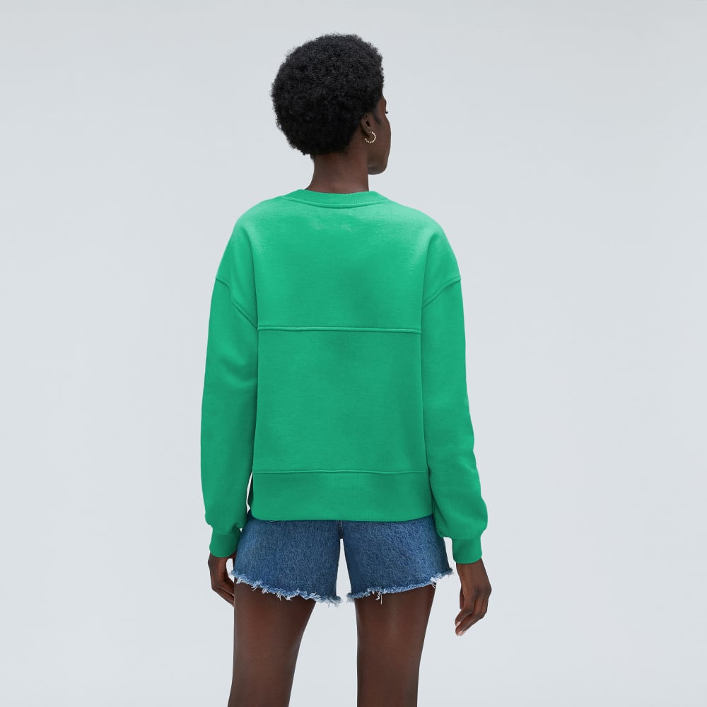 The Track Oversized Crew | Bright Jade