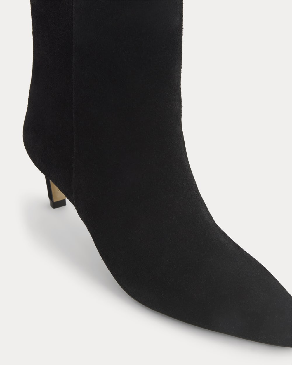 Studio Kitten Heel Bootie | Black Suede