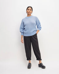 The Cocoon Crew in Alpaca | Chambray Blue