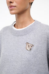 Custom STAUD x C.Bonz Serrano Cashmere Sweater | Heather Grey