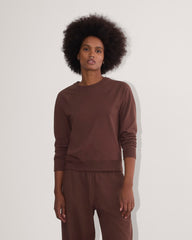 The Off-Duty Long-Sleeve Tee | Dark Mahogany