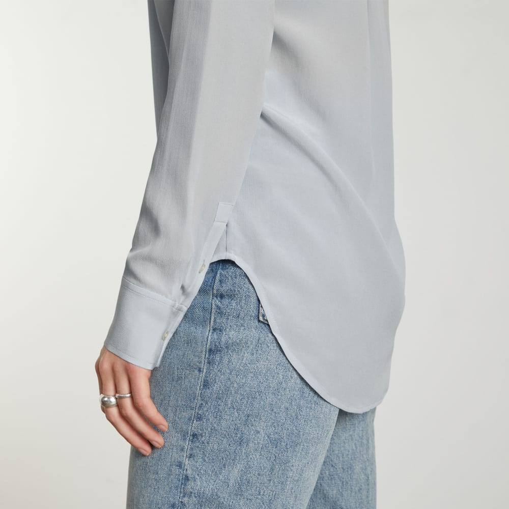The Must-Have Shirt in Washable Silk | Sky