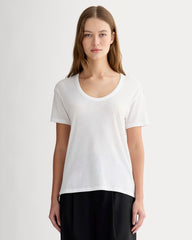The Air Scoop-Neck Tee | White