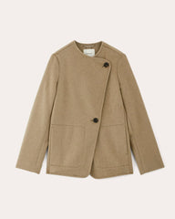 The October Coat | Dark Heathered Camel