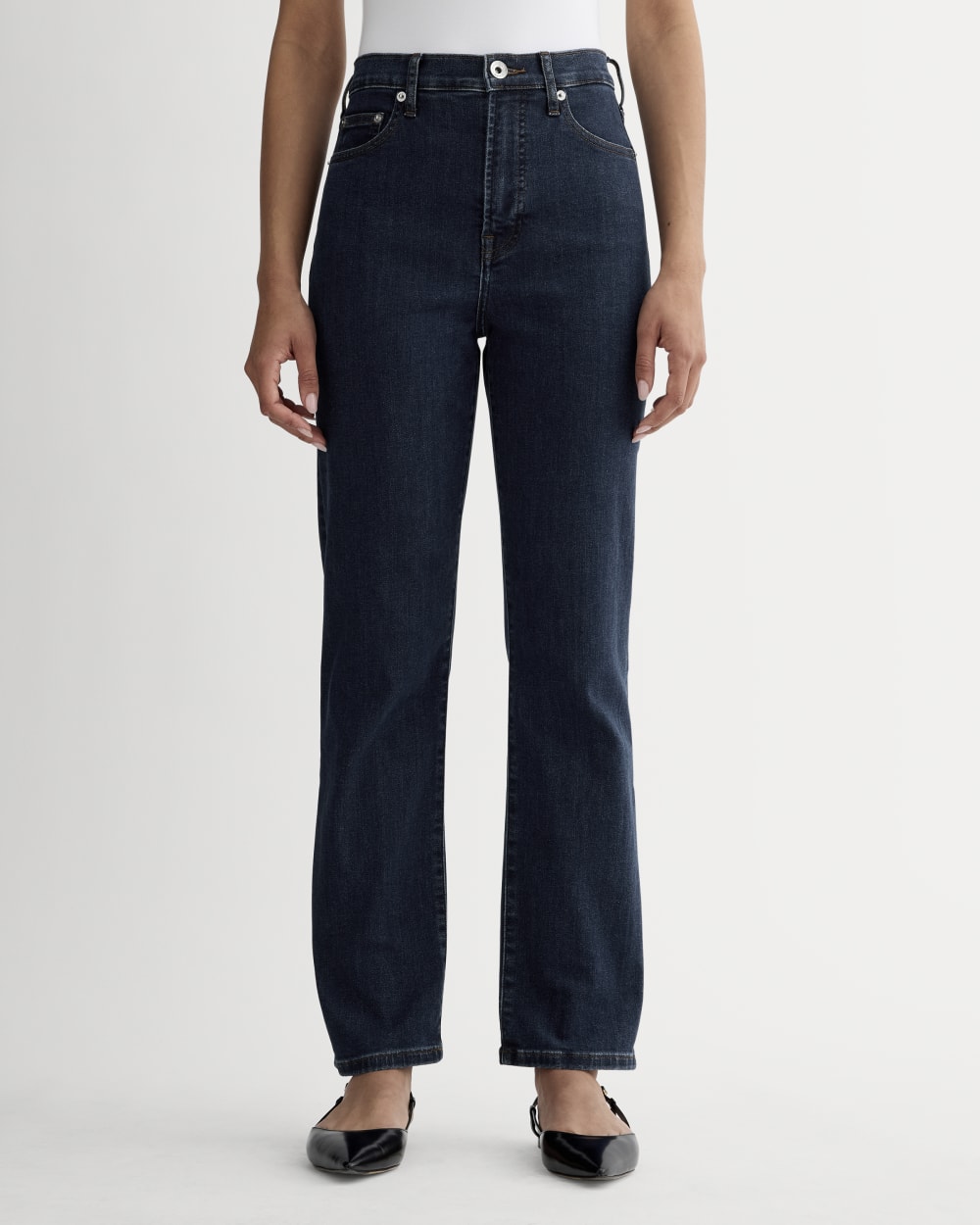 The High-Key Stovepipe Jean | Dark Indigo