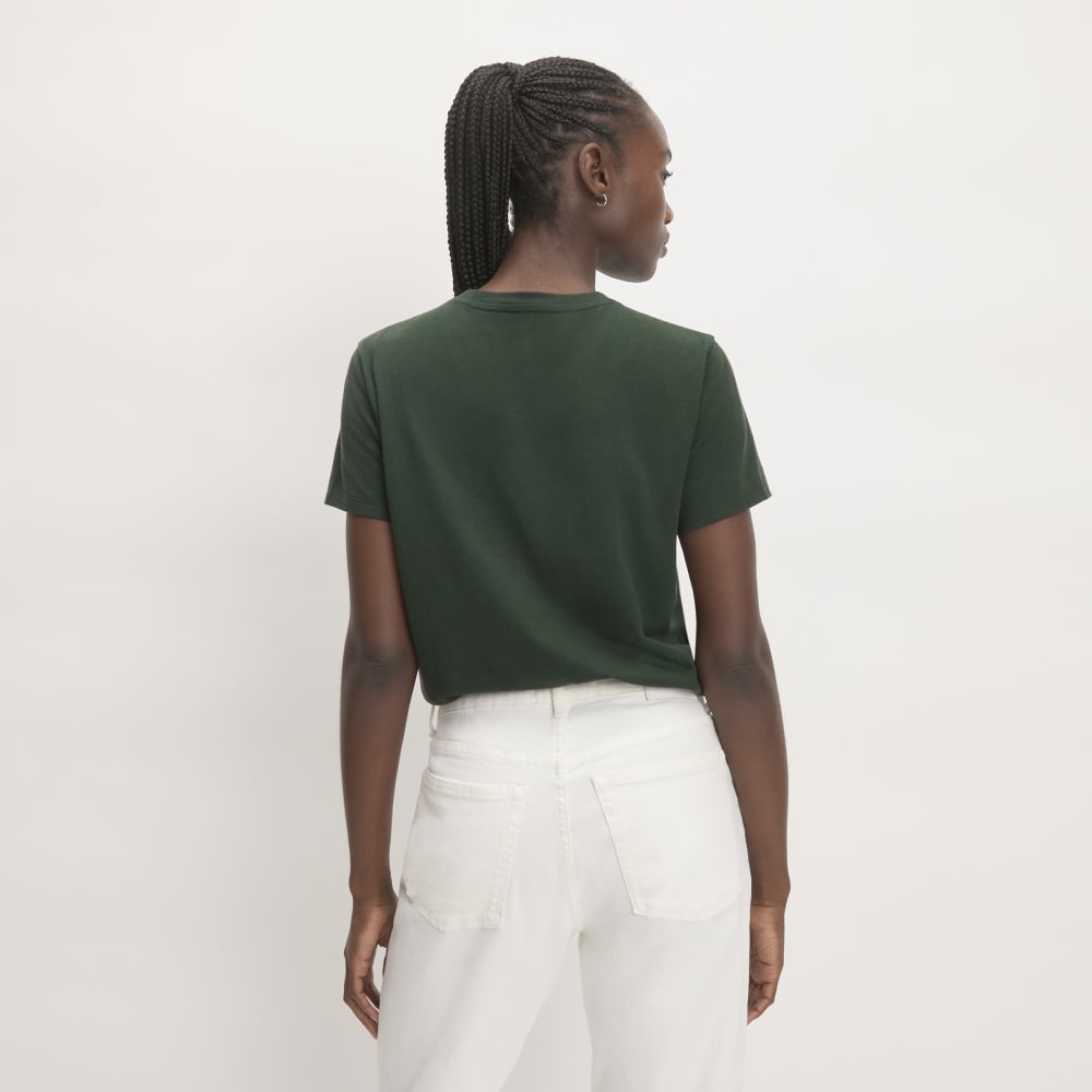 The Box-Cut Tee in Essential Cotton | Scarab | Pocket