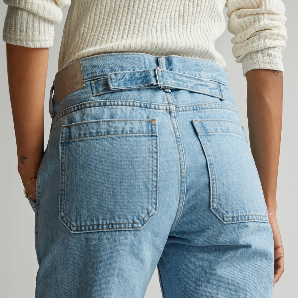 The Cinch Back Utility Jean | Sunkissed Blue