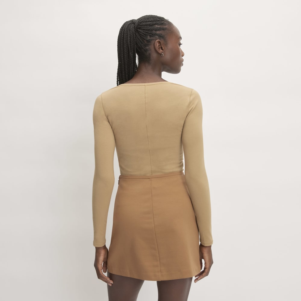 The Supima® Form Ballet Neck Tee | Tiger's Eye