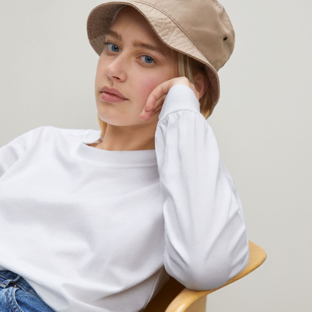The Organic Cotton Long-Sleeve Tee | White