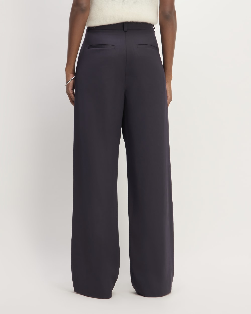 The Italian Wool Way-High® Drape Pant | Navy