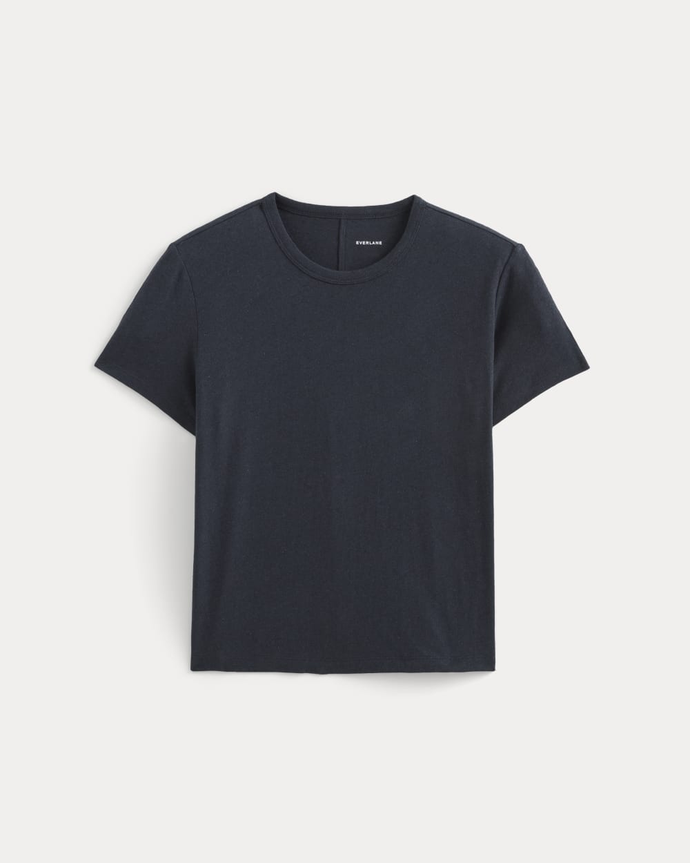 The Box-Cut Tee in Cotton Linen | Navy