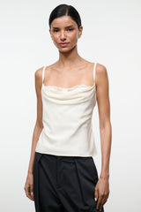 EVANGELINE TOP | IVORY SILK