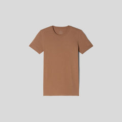 The Organic Cotton Crew Tee | Carob Brown