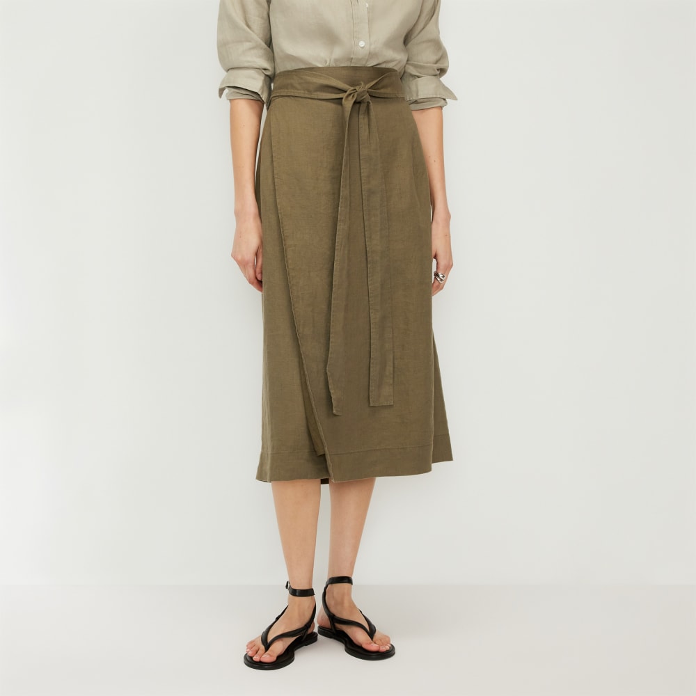 The Linen Wrap Skirt | Kalamata
