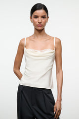 EVANGELINE TOP | IVORY SILK