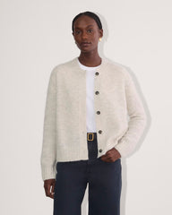 The Crew Cardigan in Alpaca | Almond