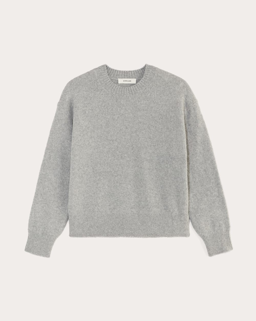 The Cocoon Crew in Plush Cotton | Heathered Grey