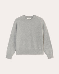 The Cocoon Crew in Plush Cotton | Heathered Grey