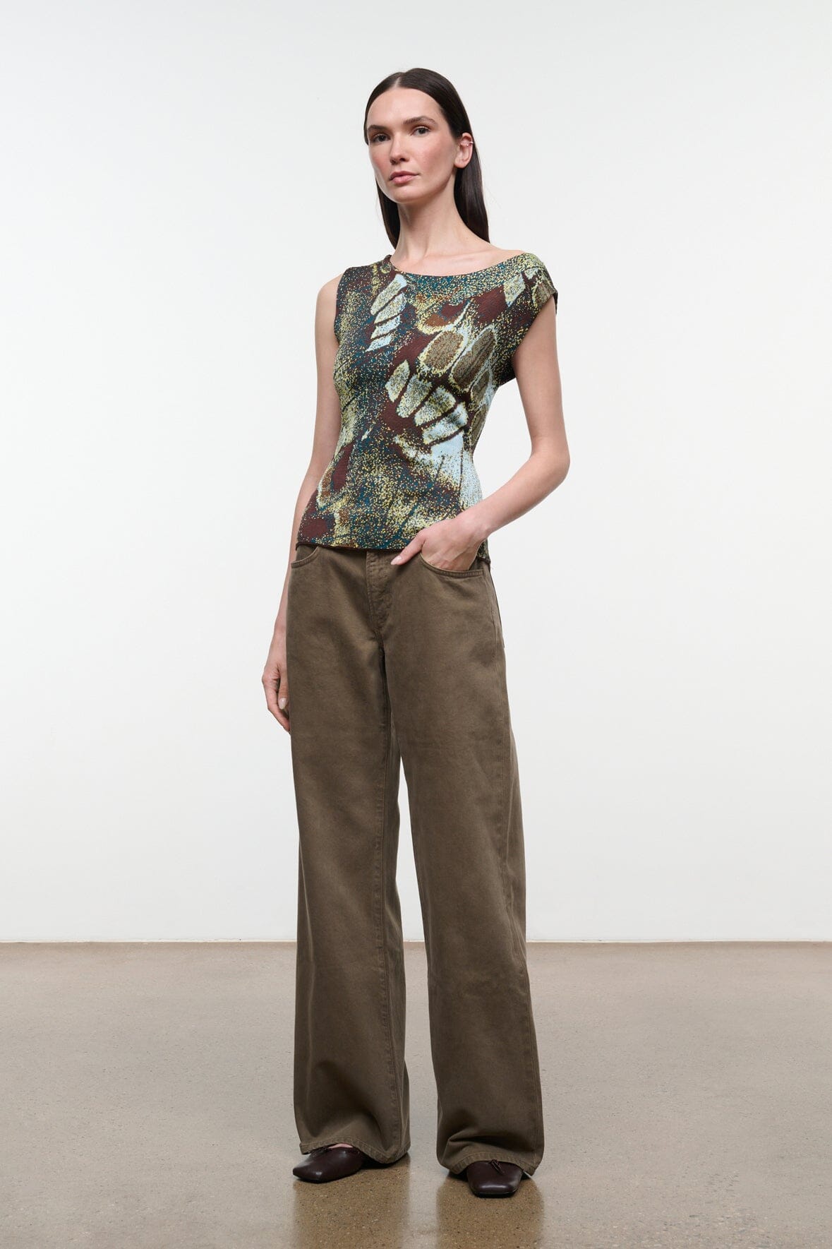 Veronica Top | Butterfly Moss