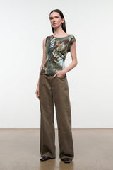 Veronica Top | Butterfly Moss