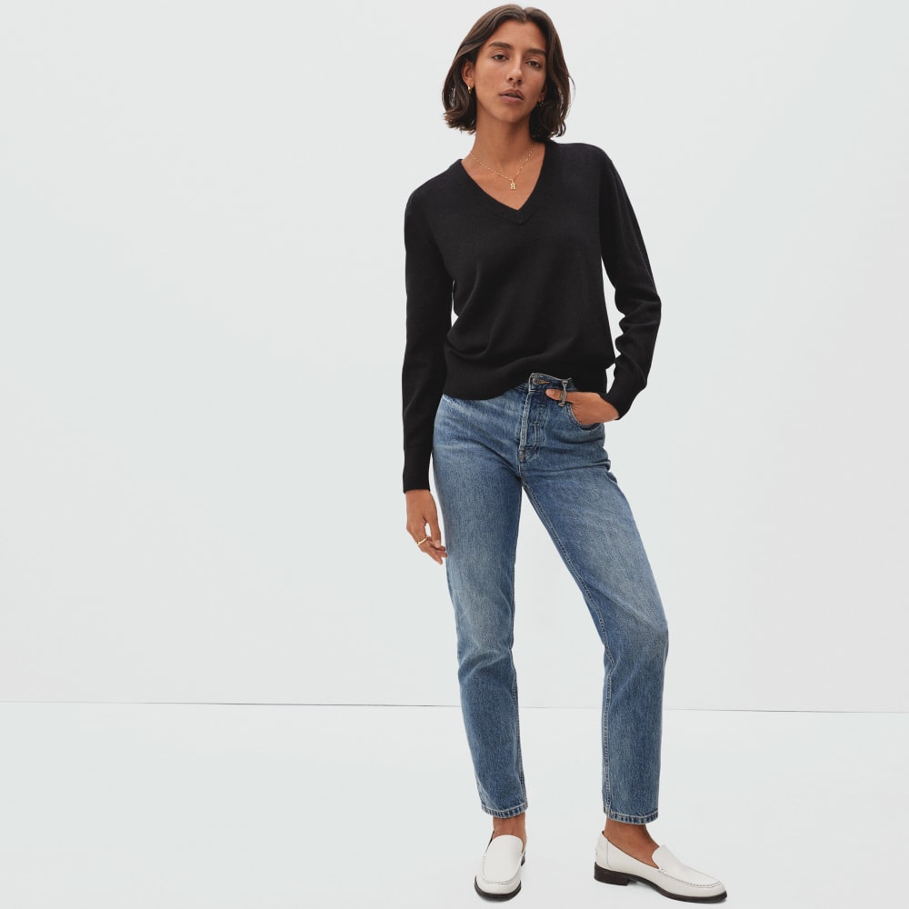 The Cashmere V-Neck | Black