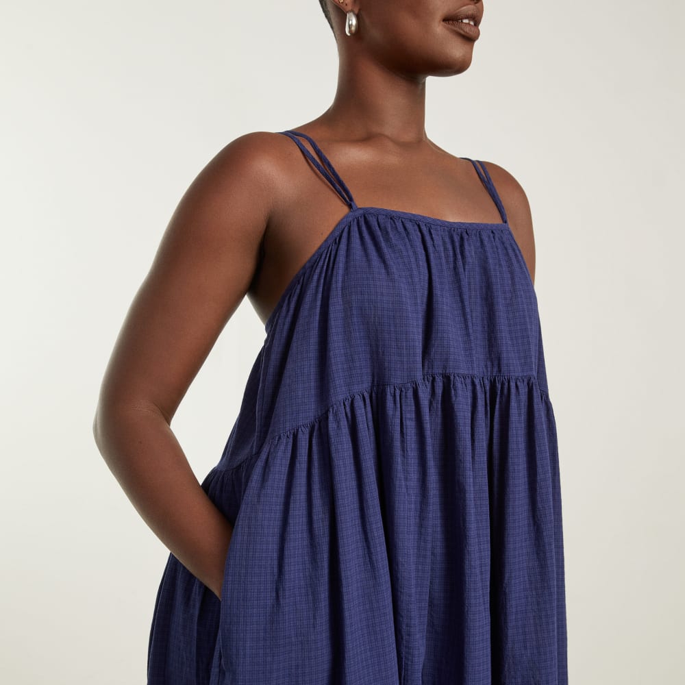 The Billow Tiered Maxi Dress |  Navy