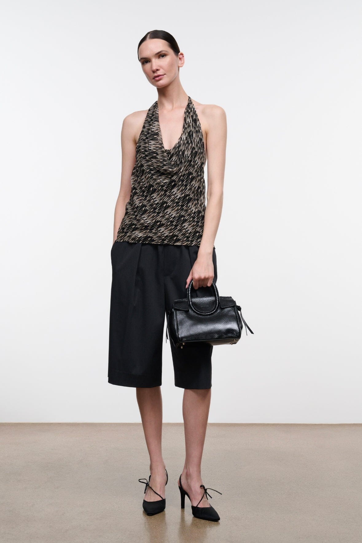 Maude Mini Carryall | Black Snake