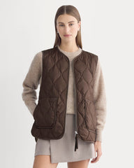 ReNew Quilted Vest | Coffee Bean
