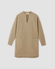 The Long-Sleeve Utility Mini Dress | Trench Coat Khaki