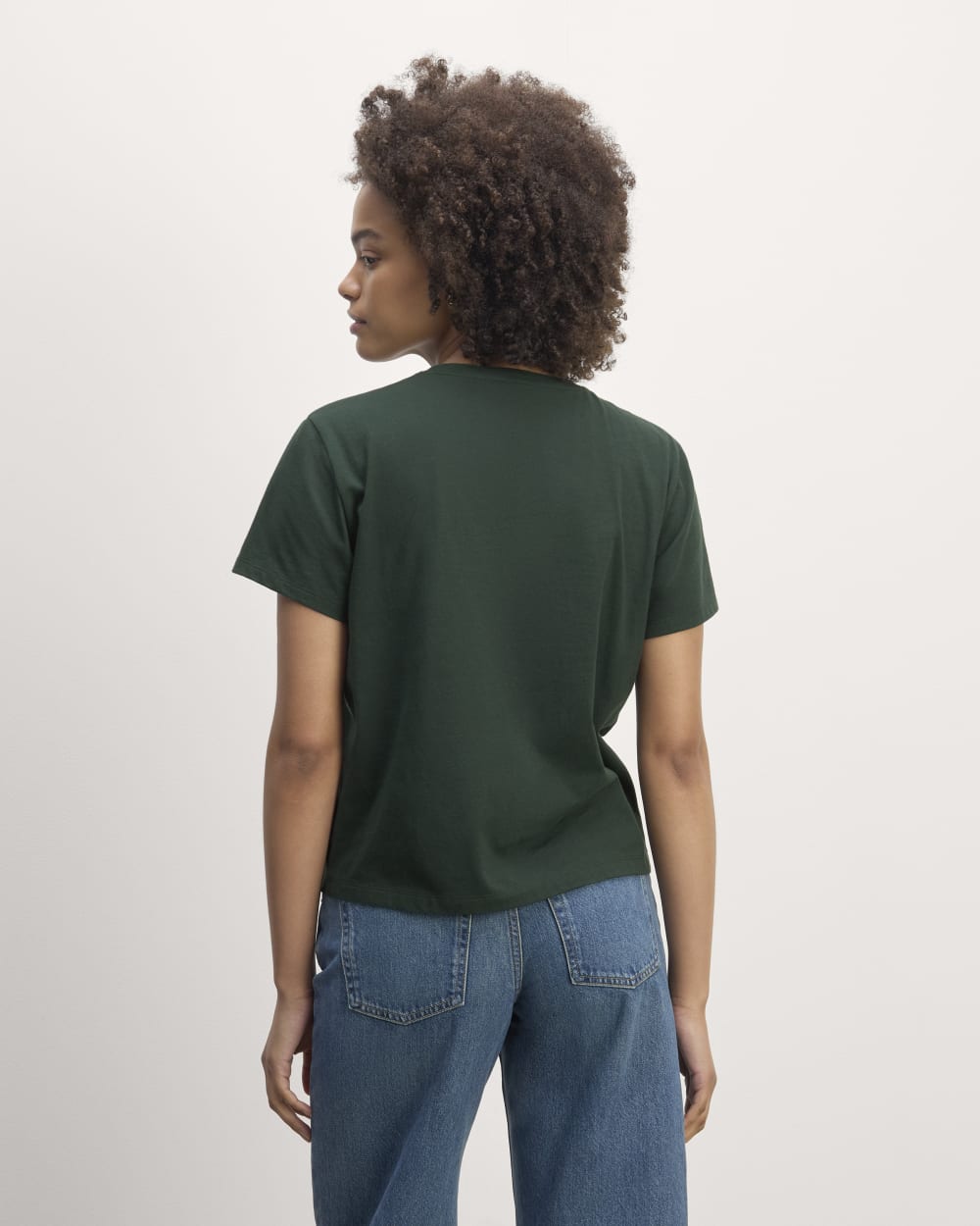The Box-Cut Tee in Essential Cotton | Scarab | No Pocket