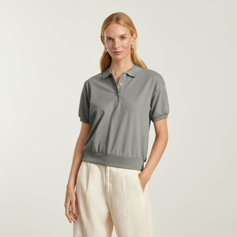 The Oversized Polo | Clay