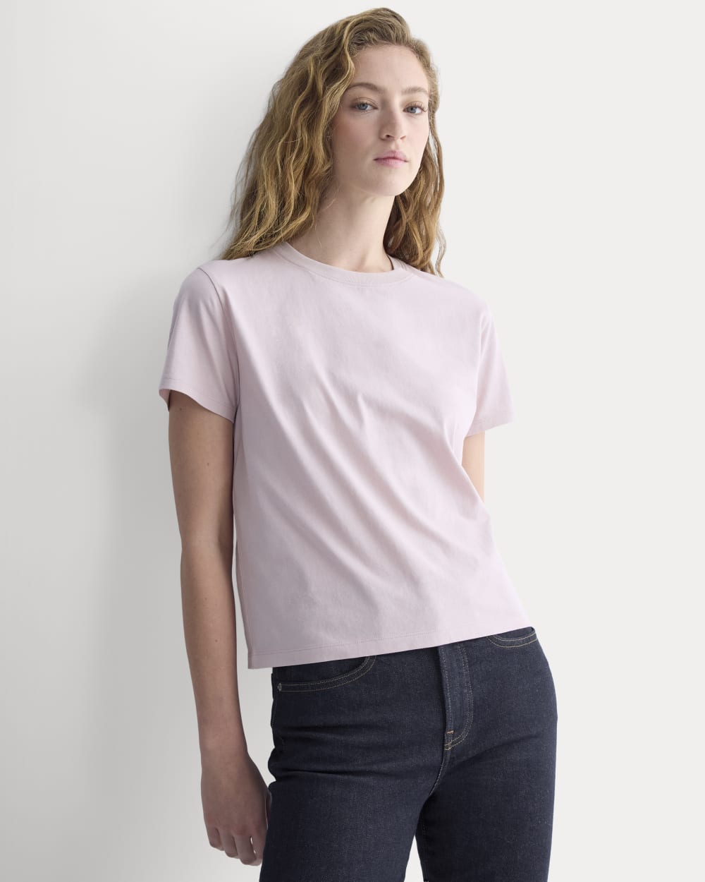 The Box-Cut Tee in Essential Cotton | Burnished Lilac | No Pocket