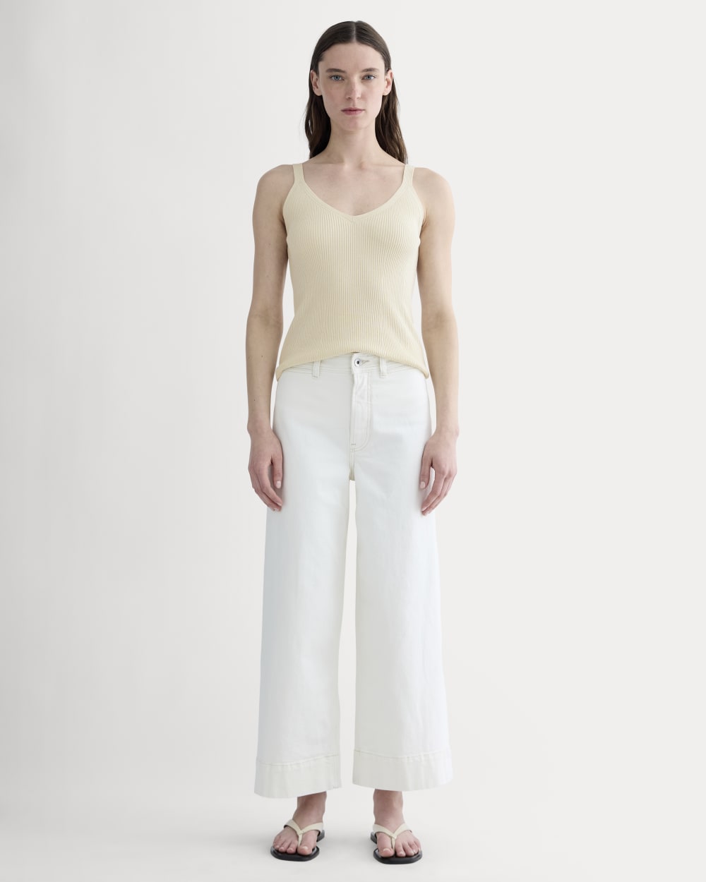 The Mariner Cropped Jean | Calico Ecru