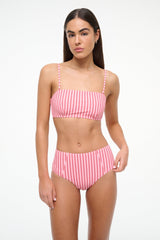 DEVON HIGH RISE BIKINI BOTTOM | MONTAUK STRIPE