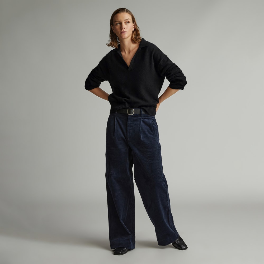 The Cashmere Polo | Black