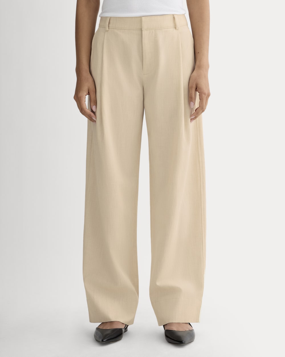 The Low-Rise Chino | Heathered Oat
