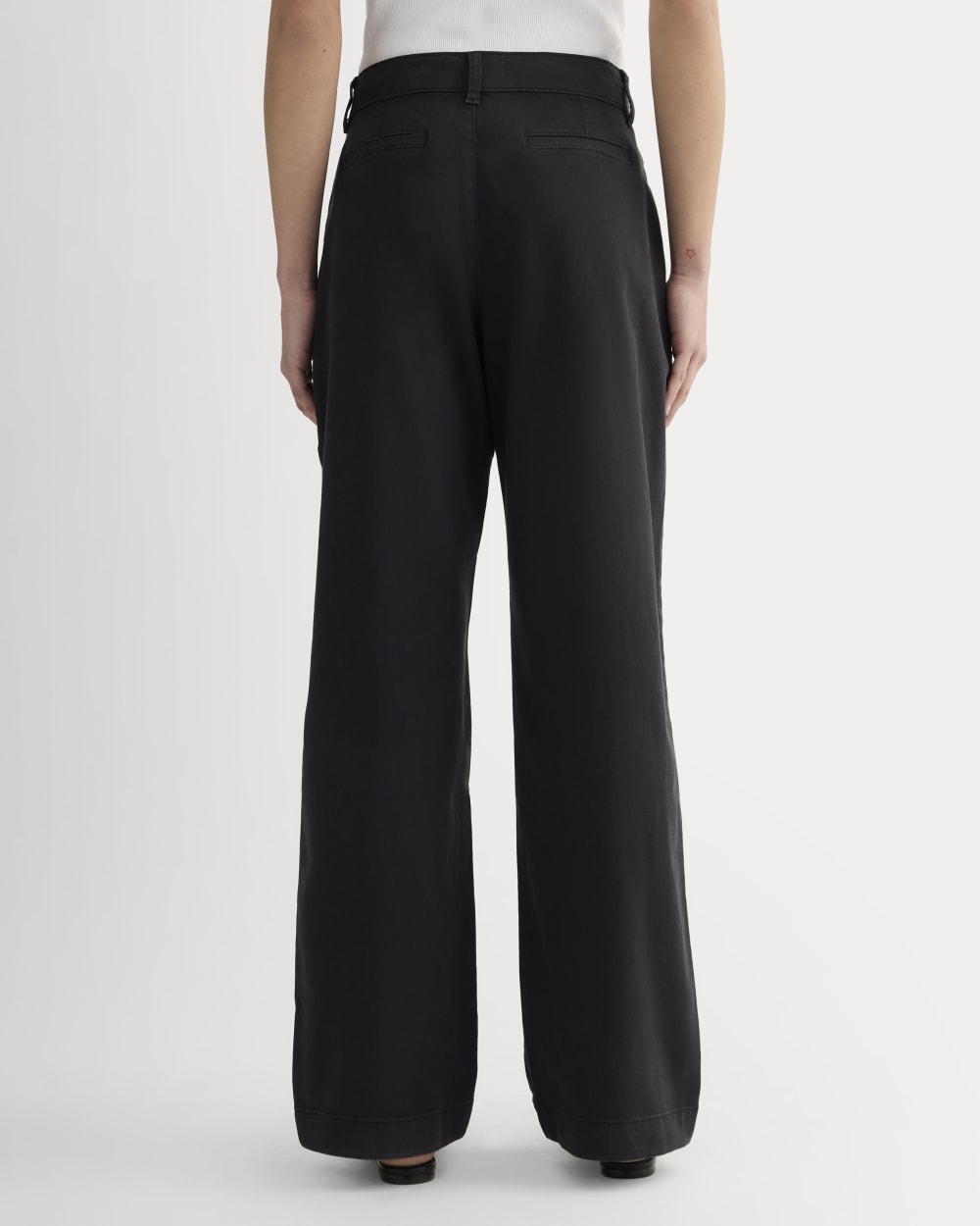 The Wide-Leg Chino | Black