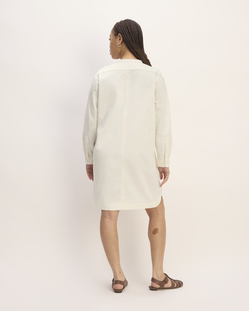 The Long-Sleeve Utility Mini Dress | Bone