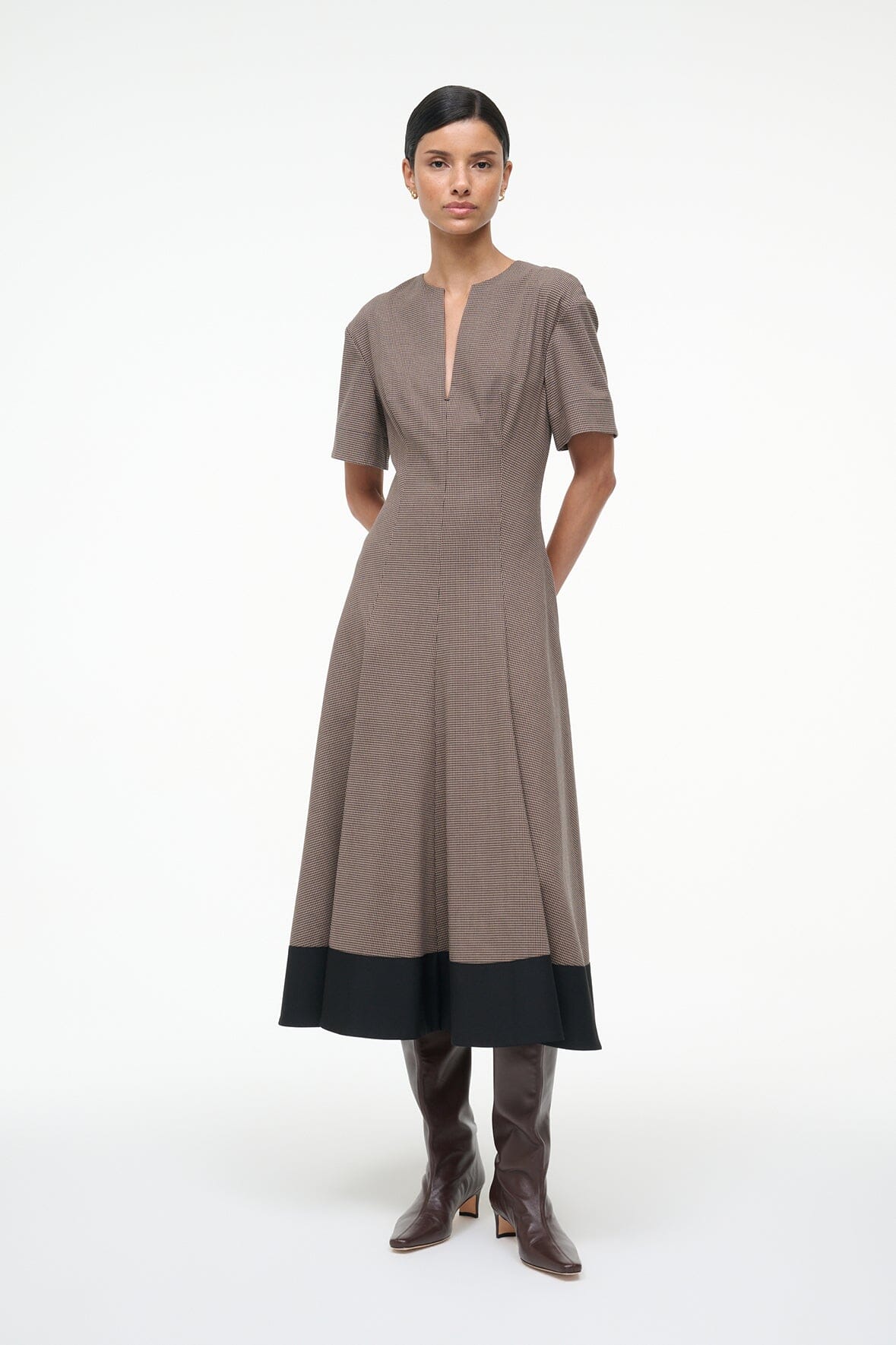 FRANCES DRESS | HOUNDSTOOTH