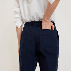 The Organic Cotton Herringbone Pant | Navy