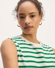 The Mariner Tank | Bone / Grass Green