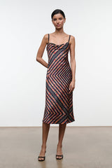 EVANGELINE SILK MIDI DRESS | STUDIO