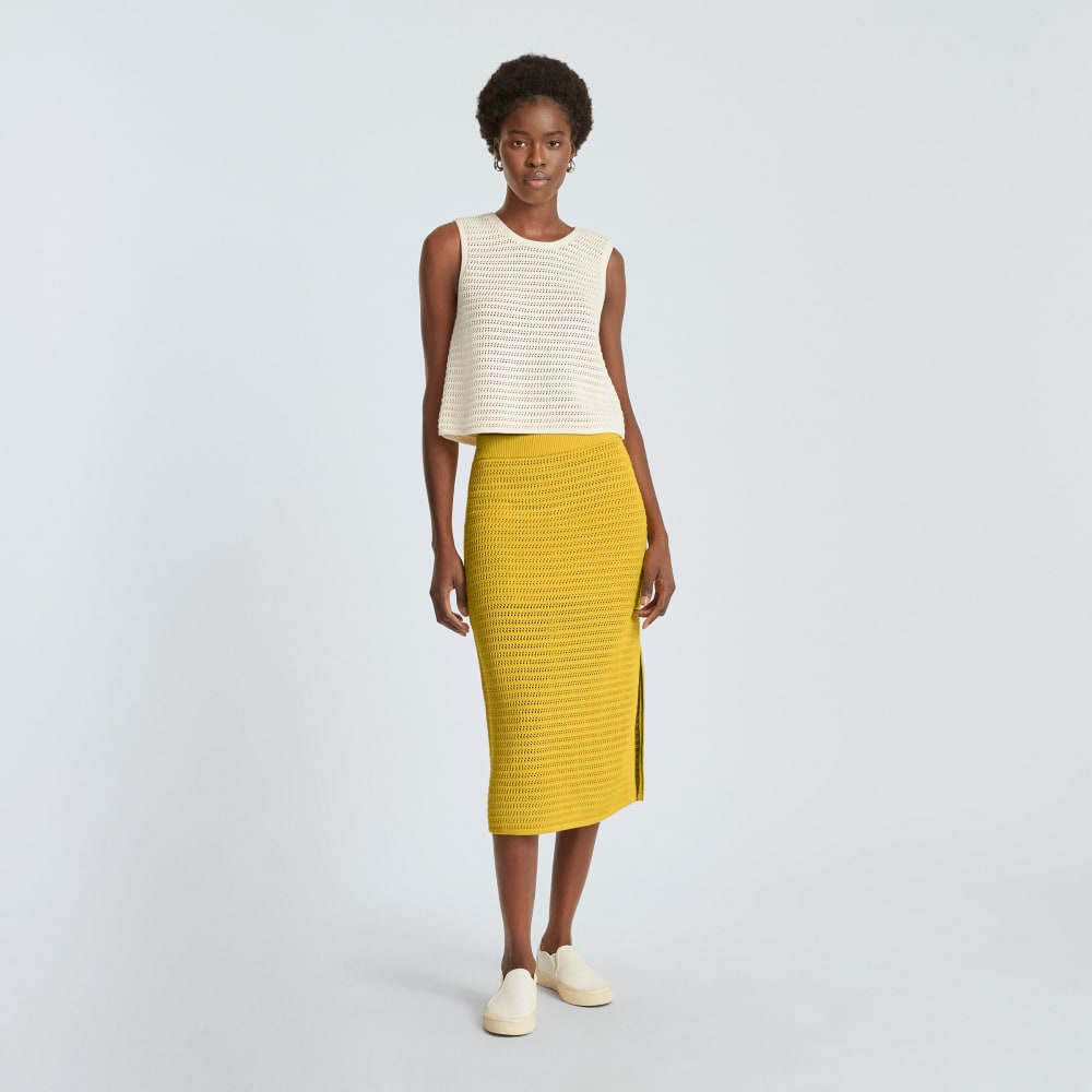 The Crochet Knit Skirt | Super Lemon