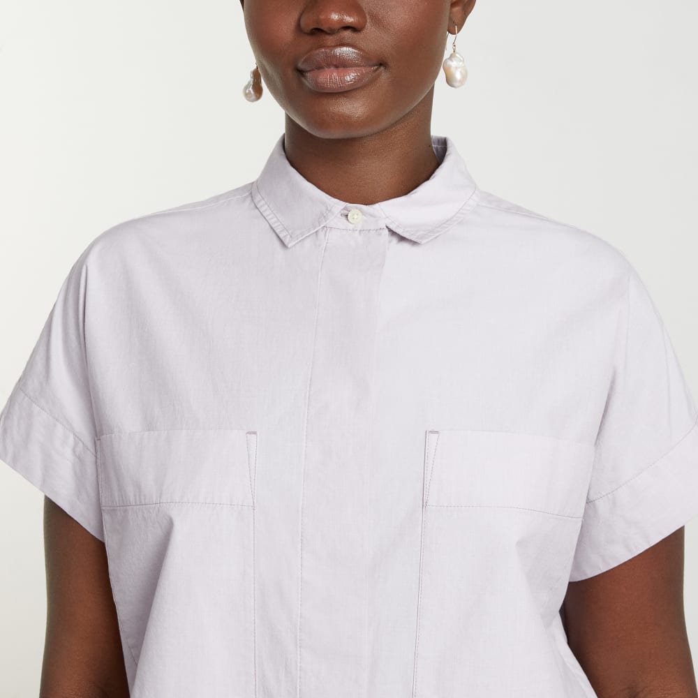 The Short-Sleeve Box Shirt | Dusty Lavender