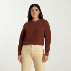 The ReNew Fleece Raglan Sweatshirt | Rosewood