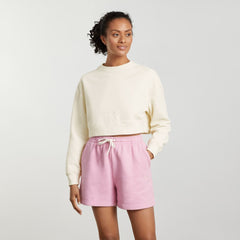 The Organic Cotton Cropped Crew | Canvas