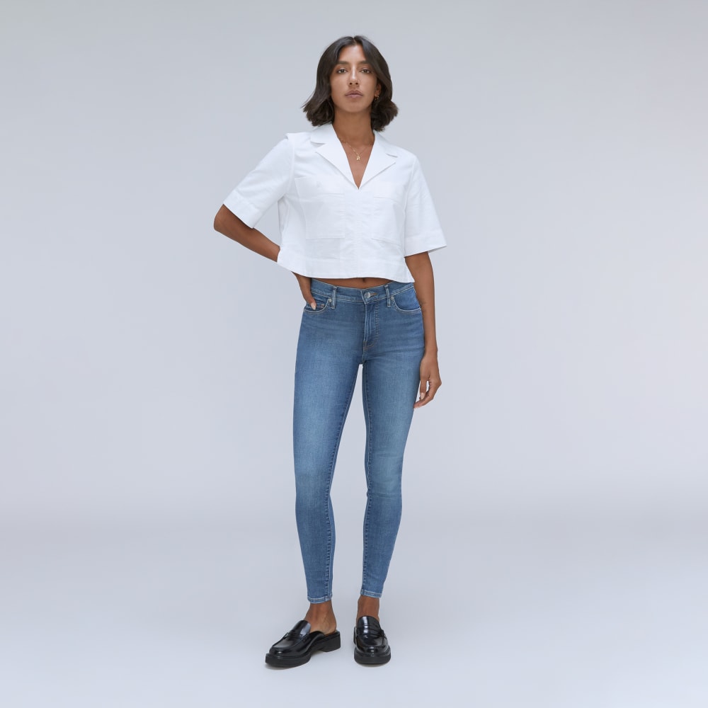 The Mid-Rise Skinny Stretch Jean | Atlantic Wash
