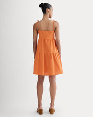 The Gauze Mini Tiered Dress | Soft Orange